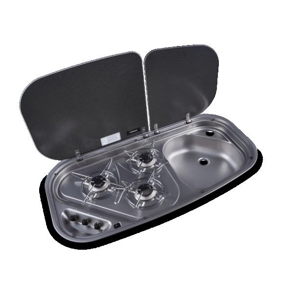 DOMETIC COMBI UNIT - 3 BURNER SINK COMBINATION 3 DOMETIC COMBI UNIT - 3 BURNER SINK COMBINATION