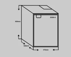 Bushman DC85-X 12-24V DC Caravan Fridge 85L -Dometic Shop ArtiCold DC85 X 12 24V DC Caravan Fridge 85L 3 way fridge replacement ArtiCold 1600862195