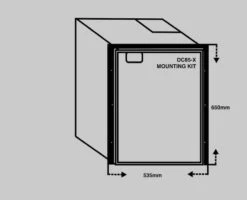 Bushman DC85-X 12-24V DC Caravan Fridge 85L -Dometic Shop ArtiCold DC85 X 12 24V DC Caravan Fridge 85L 3 way fridge replacement ArtiCold 1600862198
