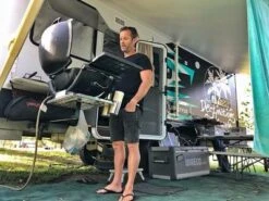 BBQARM Kit Black 850mm Arm Regular Size Tray For Weber Baby Q Or Similar -Dometic Shop BBQARM Kit for Caravan Or Trailer 850mm Arm Black Regular BBQARM 1628493946