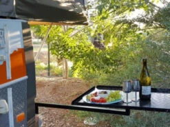 BBQARM Kit Black 850mm Arm Regular Size Tray For Weber Baby Q Or Similar -Dometic Shop BBQARM Kit for Caravan Or Trailer 850mm Arm Black Regular BBQARM 1628493991