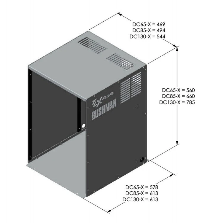 BUSHMAN DC130-X Aluminum Fridge Box For Freestanding Mounting Of Fridge 3 BUSHMAN DC130-X Aluminum Fridge Box For Freestanding Mounting Of Fridge