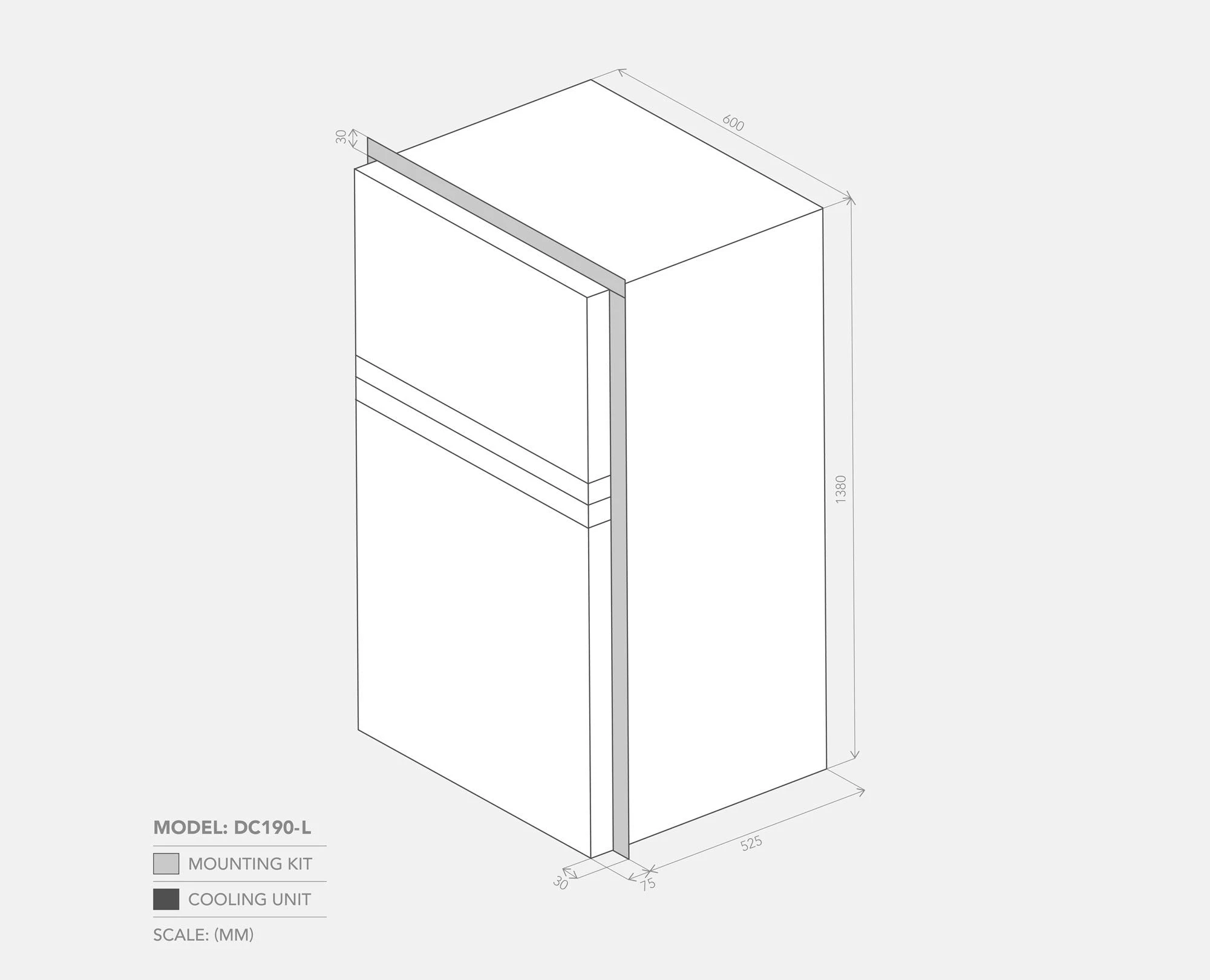 BUSHMAN DC190L (White) Caravan Fridge - 12V / 24V - DISCONTINUED 6 BUSHMAN DC190L (White) Caravan Fridge - 12V / 24V - DISCONTINUED - Image 4