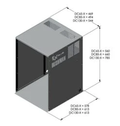 BUSHMAN DC85-X Aluminum Fridge Box For Freestanding Mounting Of Fridge