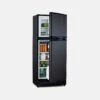 BUSHMAN Black XCD185 2-Way Upright Fridge 185l Gas And 240volt
