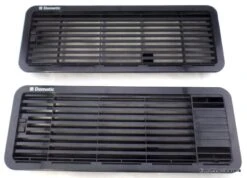 Black Complete Vent Set For 3 Way Fridge Dometic Caravan Fridge Under 90 Litres
