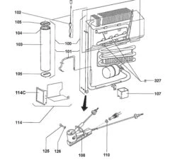 Dometic BURNER Without Jet RM7401 BLACK - DISCONTINUED - No Longer Available