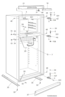 Freezer Door Shelf Suits RPD190-218-460 Made By Dometic