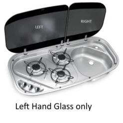 Dometic Glass Lid LEFT HAND SIDE ONLY For Cramer 3 Burner Combo Sink Cooktop -Dometic Shop Glass Lid LEFT HAND SIDE ONLY for Cramer 3 Burner Combo sink cooktop Dometic 1626922222