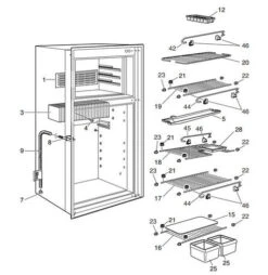 Lower Main Cabinet Shelf For Waeco RPD And Dometic RM4601 RM4605 -Dometic Shop Lower main Cabinet Shelf for Waeco RPD and Dometic RM4601 RM4605 Dometic 1600868298