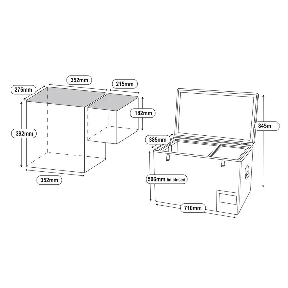 National Luna 50 Litre LEGACY Stainless Steel Fridge And Freezer - Dual Zone 8 National Luna 50 Litre LEGACY Stainless Steel Fridge And Freezer - Dual Zone - Image 6