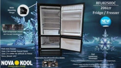 Nova Kool RFU8250 DC 206 Litre Upright Fridge Freezer - Replacement For RFU8220 -Dometic Shop Nova Kool RFU8220 DC 206 Litre Upright Fridge Freezer no longer available NovaKool 1639348058