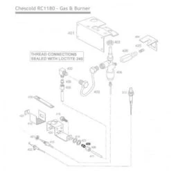 Dometic Olive Gas Pipe Suits RC1180