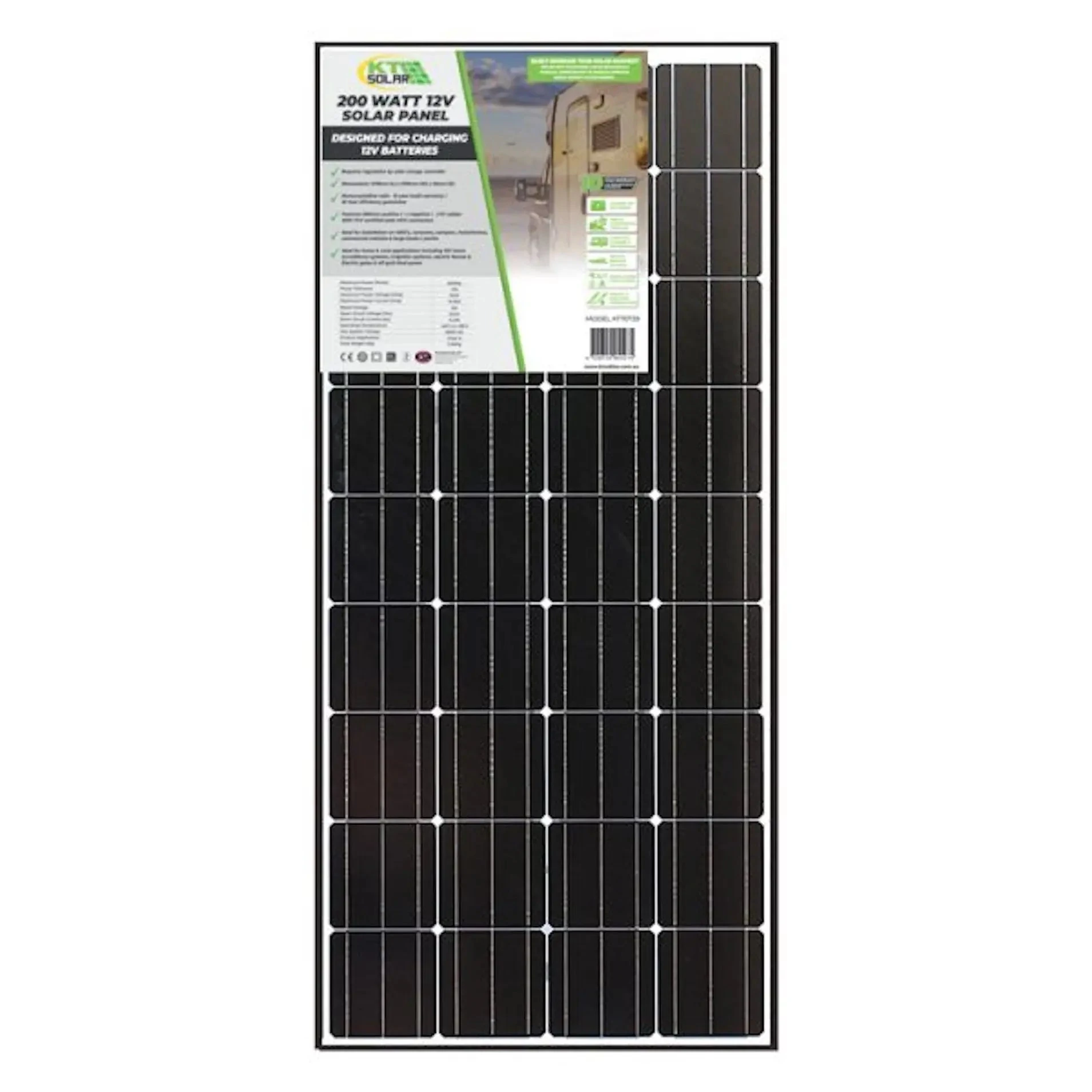 Solar Panel 200W Mono - 1476mm X 670mm X 35mm 3 Solar Panel 200W Mono - 1476mm X 670mm X 35mm