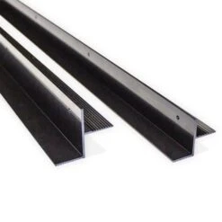 Solar Panel EZY Large Rails (twin Pack) Black Length 800mm